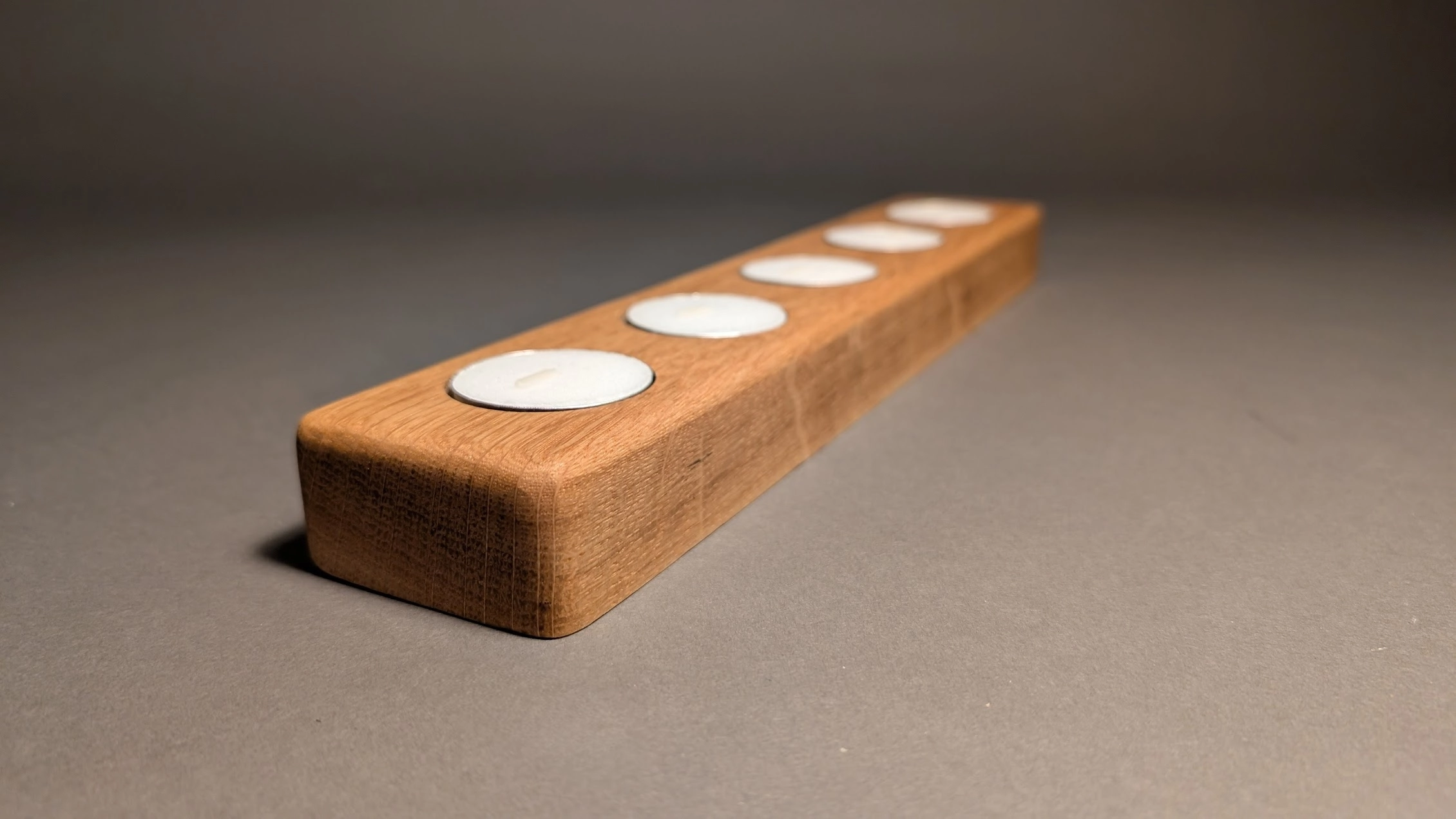 Handcrafted White Oak Tealight Holder